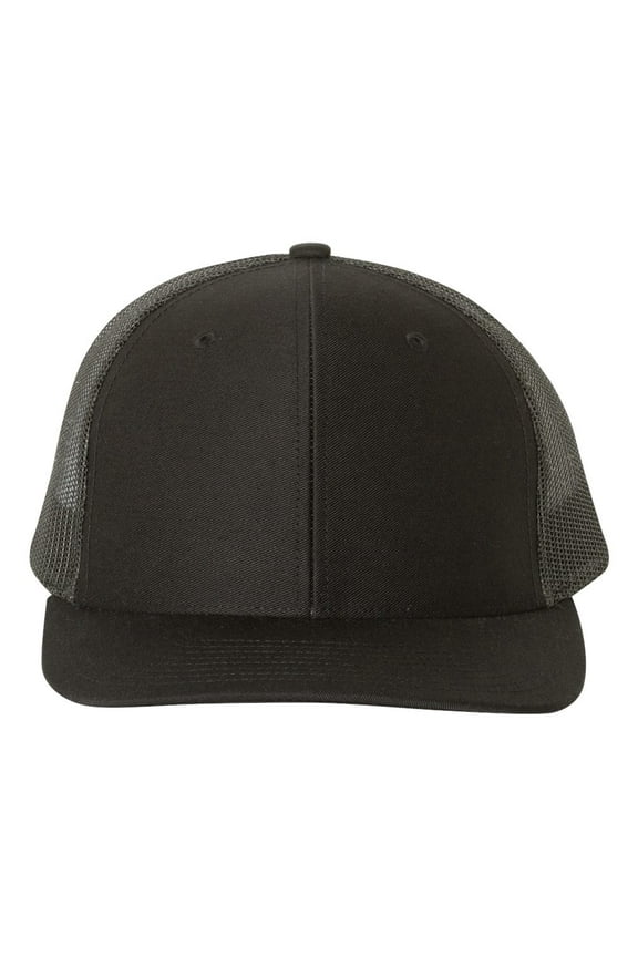 - Snapback Trucker Cap - 112 - Black - Size: XL
