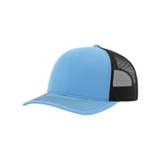 Richardson - Snapback Trucker Cap - 112 - Columbia Blue/ Black - Size OSFM