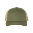 thumbnail image 1 of Richardson - Five-Panel Trucker Cap - 112FP - Army Olive Green/ Tan, 1 of 5