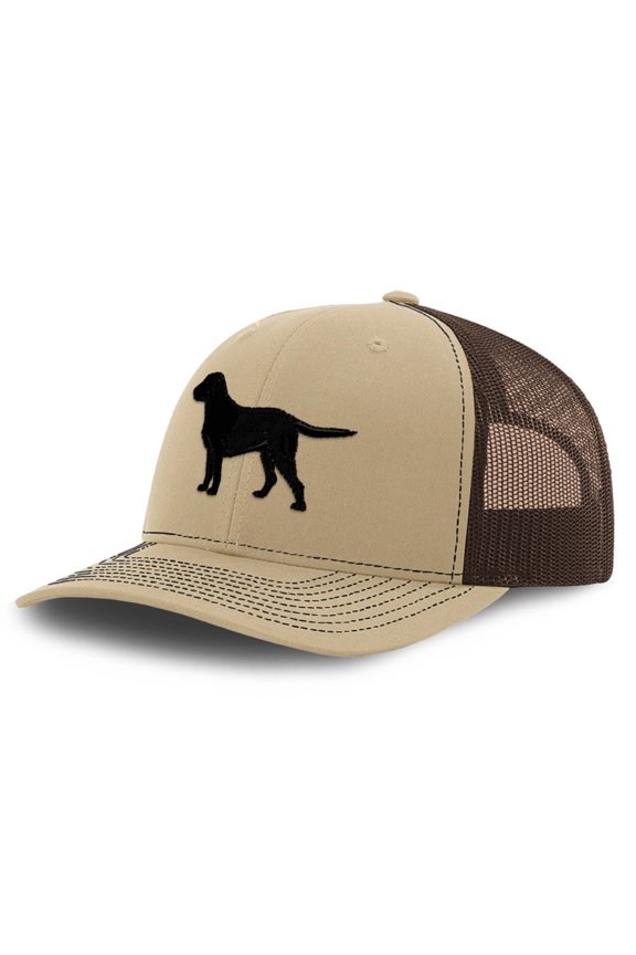 Richardson Trucker Hat Black Labrador Retriever Lab Embroidery Polyester Baseball Cap Snapback Khaki Coffee Design Only