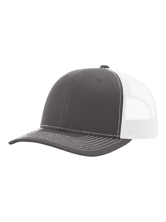 Trucker Snapback-Charcoal/White