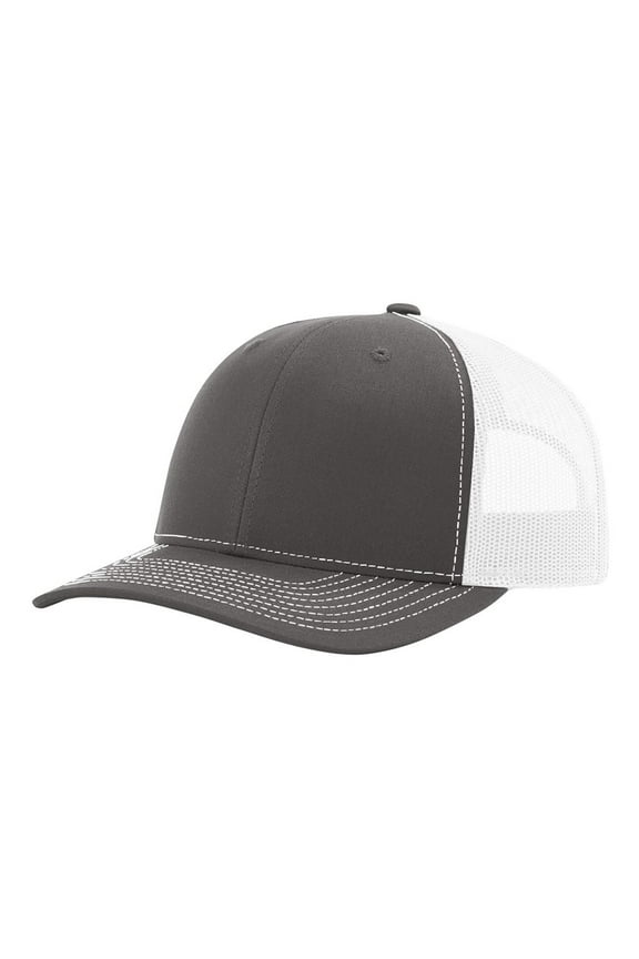 Trucker Snapback-Charcoal/White