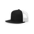 thumbnail image 1 of Richardson - Wool Blend Flat Bill Trucker Cap - 511 - Black/ White - Size: Adjustable, 1 of 3
