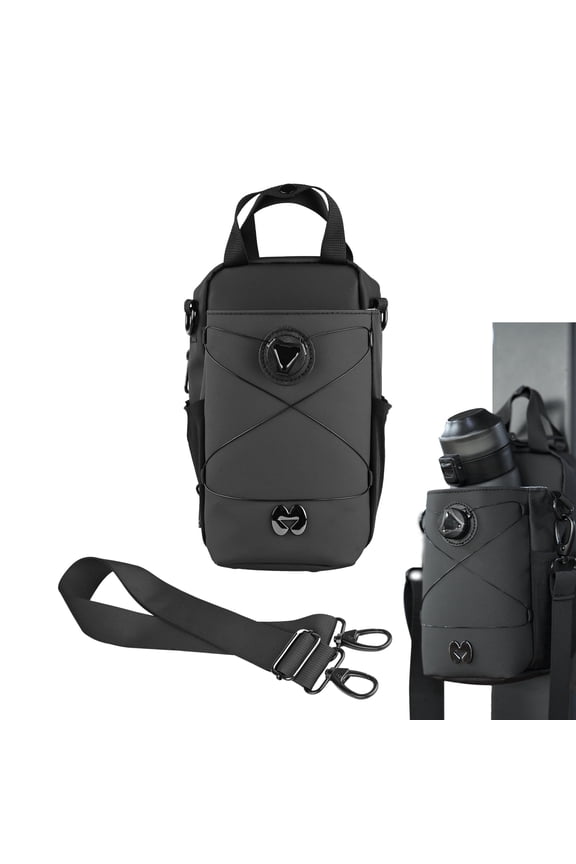 Gym Bottle Sling Bag with Magnetic Attachment, Water-Resistant Fitness Organizer for Men & Women