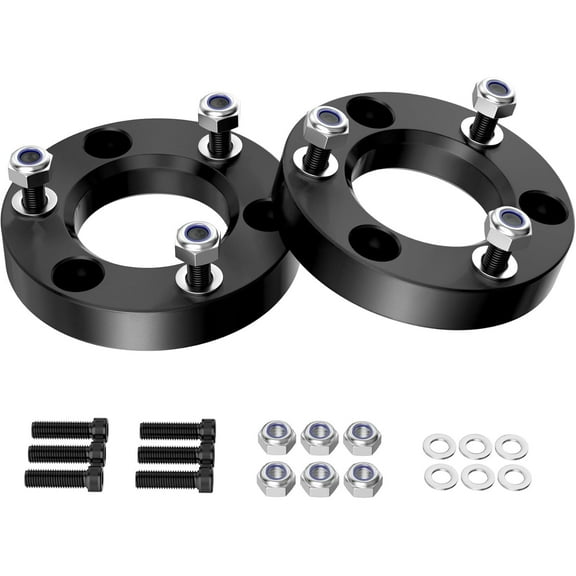 Richeer 1.5 inch Leveling Lift Kit Compatible with 2004-2026 F150 2WD 4WD, Leveling Lift Kit Fit for 2003-2018 Expedition, Forged Front Strut Spacers Raise the Front of your F150 by 1.5"