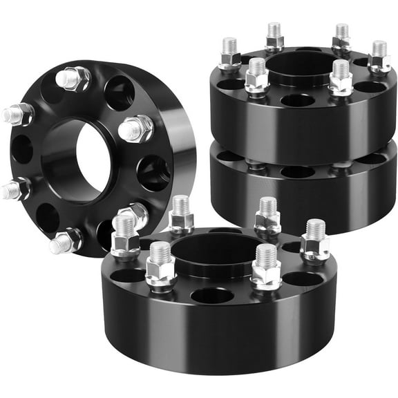 Richeer 2 Inch 6x5.5 Hubcentric Wheel Spacer for Silverado Sierra 1500, 6 Lug 6x139.7mm Wheel Spacers with 14x1.5 Studs & 78.1mm Bore for Tahoe Suburban Avalanche Express Yukon