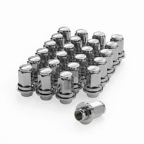 Richeer 24Pcs M12x1.5 OEM Factory Style Lug Nuts for Tacoma, 4Runner, FJ Cruiser, GX460, GX470, Mag Washer Style, 1.85 inch Tall - 13/16"(21mm) Hex, 12x1.5 Chrome Lug Nuts