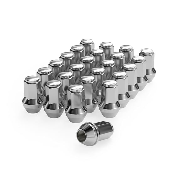 Richeer 24pcs M14x2 OEM Factory Style Lug Nuts for 2004-2014 F150 Expedition Lincoln Navigator One-Piece Large Acorn Seat Wheel Lug Nuts, 13/16” (21mm) Hex Replacement OE 4L3Z1012A 7L1Z1012A