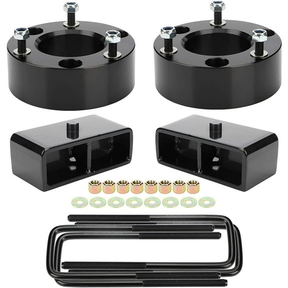 Richeer 3" Front and 2" Rear Leveling Lift Kit for 2007-2024 Silverado 1500 Sierra 1500 2WD/4WD,3"+2" Strut Spacers Raise Your Vehicle 2007-2024 Silverado/Sierra 1500