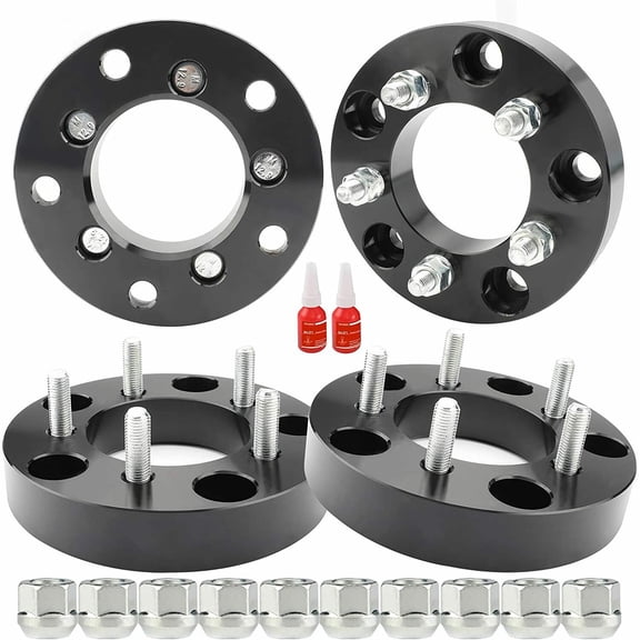 Richeer 4Pcs 5x5.5 to 5x4.5 Wheel Adapters 1.25" Thick 5x139.7 to 5x114.3 with M12x1.5 Studs & 88mm Center Bore Fits select: 1994-2001 DODGE RAM 1500, 1980-1996 FORD F150