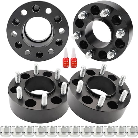 Richeer 1.5 inch 6x135 Hubcentric Wheel Spacers for 2015-2025 F150, 6 Lug 6x135 Forged Wheel Spacer with M14x1.5 Studs and 87.1mm Hub Bore for 2015-2024 Expedition, 2015-2025 Navigator