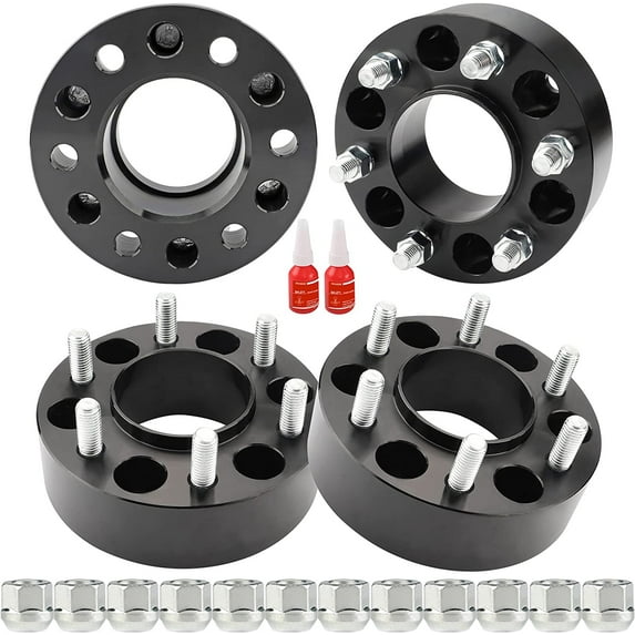 Richeer 4Pcs 6x135 Wheel Spacers 1.5" Thick for Expedition F150 LOBO Navigator with M14x1.5 Studs & 87.1mm Center Bore Fits select: 2015-2022 FORD F150, 2015-2022 FORD EXPEDITION