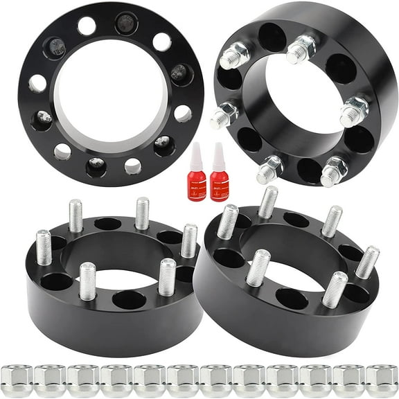 Richeer 4Pcs 6x5.5 Wheel Spacers 1.5" Thick 6x139.7 for Silverado Suburban Sierra 1500 with M14x1.5 Studs & 108mm Center Bore Fits select: 1999-2022 CHEVROLET SILVERADO, 2008-2022 GMC SIERRA