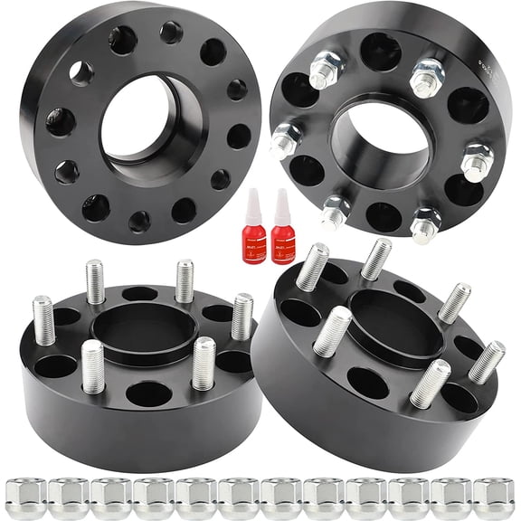 Richeer 4pcs 6x5.5 Wheel Spacers 2" Thick 6x139.7 for Silverado Sierra 1500 with M14x1.5 Studs & 78.1mm Center Bore Fits select: 1999-2022 CHEVROLET SILVERADO, 2008-2022 GMC SIERRA