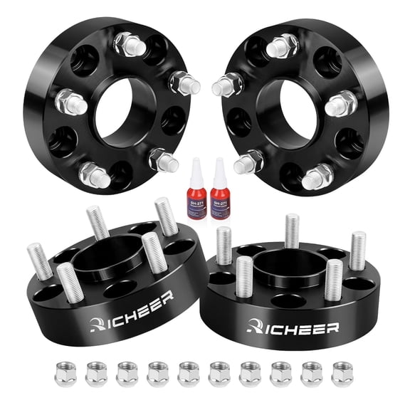 Richeer 5x120mm Hub Centric Wheel Spacers for 2010-2022 Camaro 2008-2019 CTS 2013-2019 XTS 2010-2017 Equinox, 4 PCS 1.5 inch 5x120 Wheel Spacer with 14x1.5 Studs & 66.9mm Center Bore