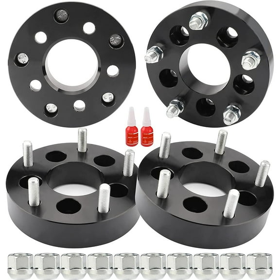Richeer 5x4.5 to 5x5.5 Wheel Adapters 1.5" Thick 5x114.3 to 5x139.7 with M1/2x20 Studs & 73mm Center Bore Fits select: 1991-2019 FORD EXPLORER, 2007-2014 FORD EDGE