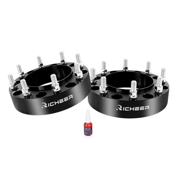 Richeer 8x210 Hubcentric Wheel Spacers for 2011-2025 Silverado Sierra 3500 HD DRW, 2 inch 8x210mm Wheel Spacer with 14x1.5 Studs & 154.2mm Center Bore