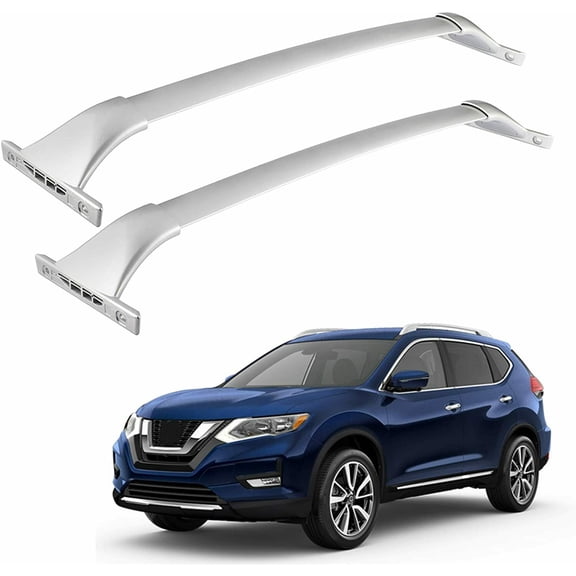 Richeer Roof Rack Cross Bar Top Luggage Cargo Carrier with Side Rail for 2014-2019 Rogue