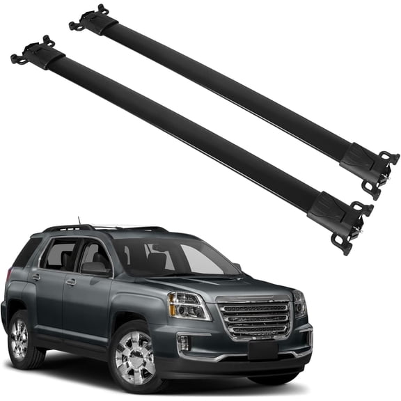 Richeer Roof Rack Cross Bars Compatible for 2010-2017 Equinox/Terrain with Side Rails,Heavy Duty Aluminum Cargo Racks Rooftop Luggage Carrier Canoe Kayak Bicycle roof Bag