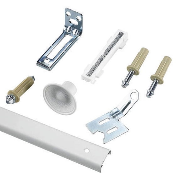 Richelieu 14015-Bc 48" Long Single Bi-Fold Door Track For Doors Up To 30 Pou - White