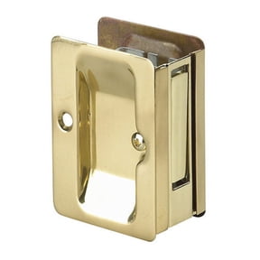 Richelieu 1700-Psbc 3-1/4" X 2-1/4" Flush Rectangular Passage Pocket Door Pull - Brass