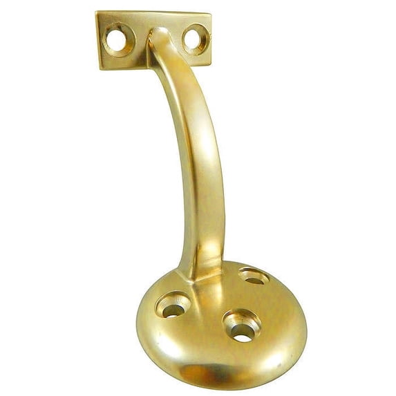 Richelieu 22820BV 3-1/2" Projection Bracket For Wall Mounted Handrails - Brass