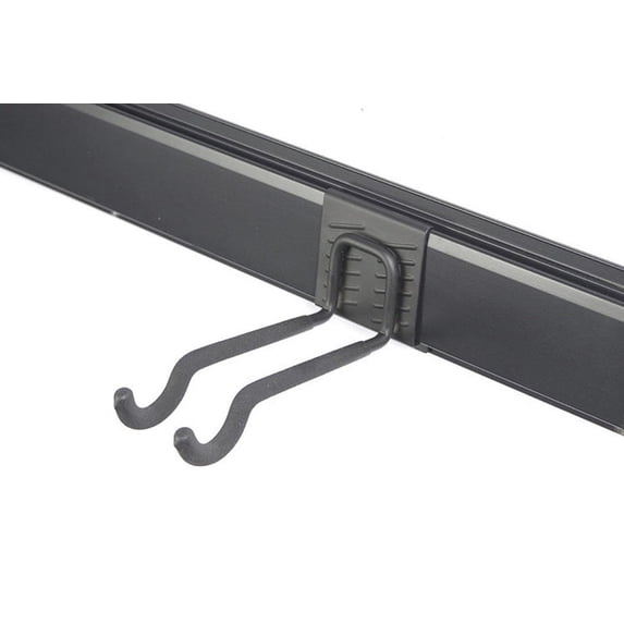 Richelieu 29595BC 7-7/8" Projection Double Tool Hook For Use - Black