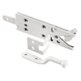 thumbnail image 1 of Richelieu 3011-R 4-1/6" Long Double Sided Automatic Gate Latch - White, 1 of 1