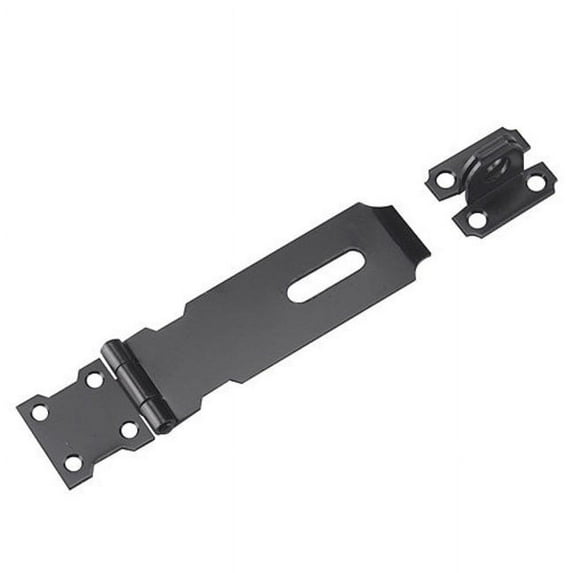 Richelieu 316-R 6-1/8" Long Hinged Hasp - Black