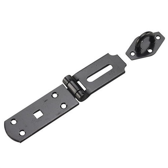 Richelieu 320-R 9-3/16" Long Heavy Duty Hinged Hasp - Black
