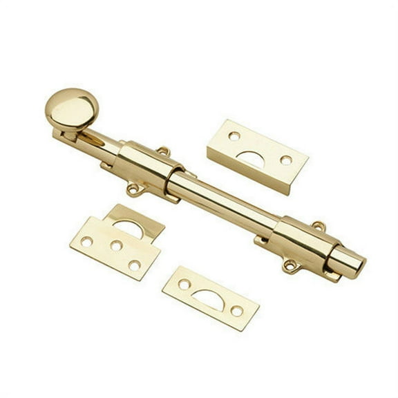 Richelieu 39208-V 8" Long Solid Brass Surface Bolt - Brass