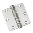 thumbnail image 1 of (2-Pack) 3-1/2 In. X 3-1/2 In. X 1/4 In. Radius X 3.1 Mm Brushed Nickel 2 Ball Bearing Butt Hinge, 1 of 1