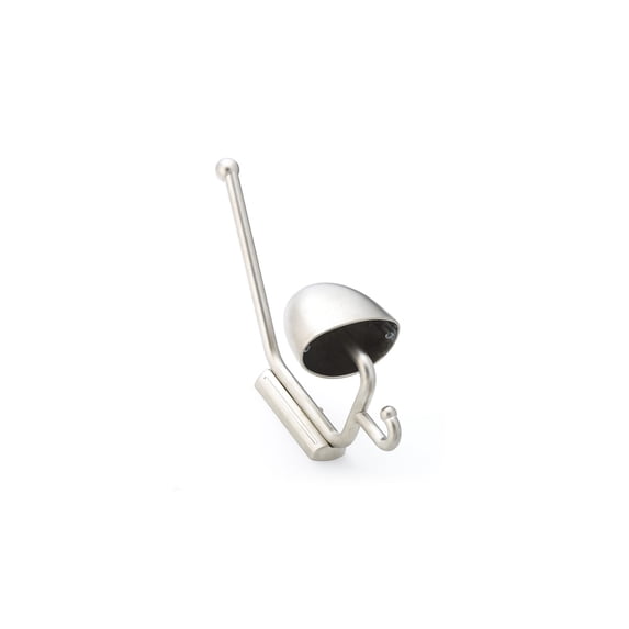 Richelieu 56117184 9-1/16" Triple Metal Coat Hook - Nickel
