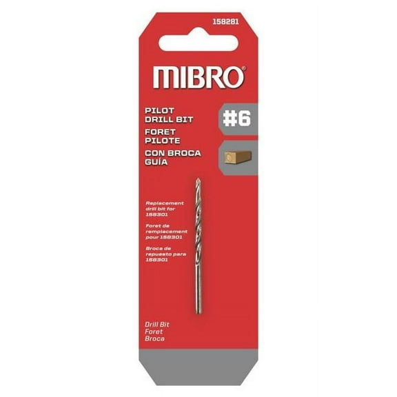 Richelieu 2038588 6 in. Mibro Steel Screw Pilot Drill Bit