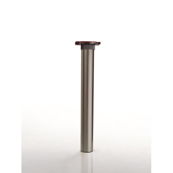 Richelieu 624705174 27-3/4" Tall Round Steel Table Leg - Chrome