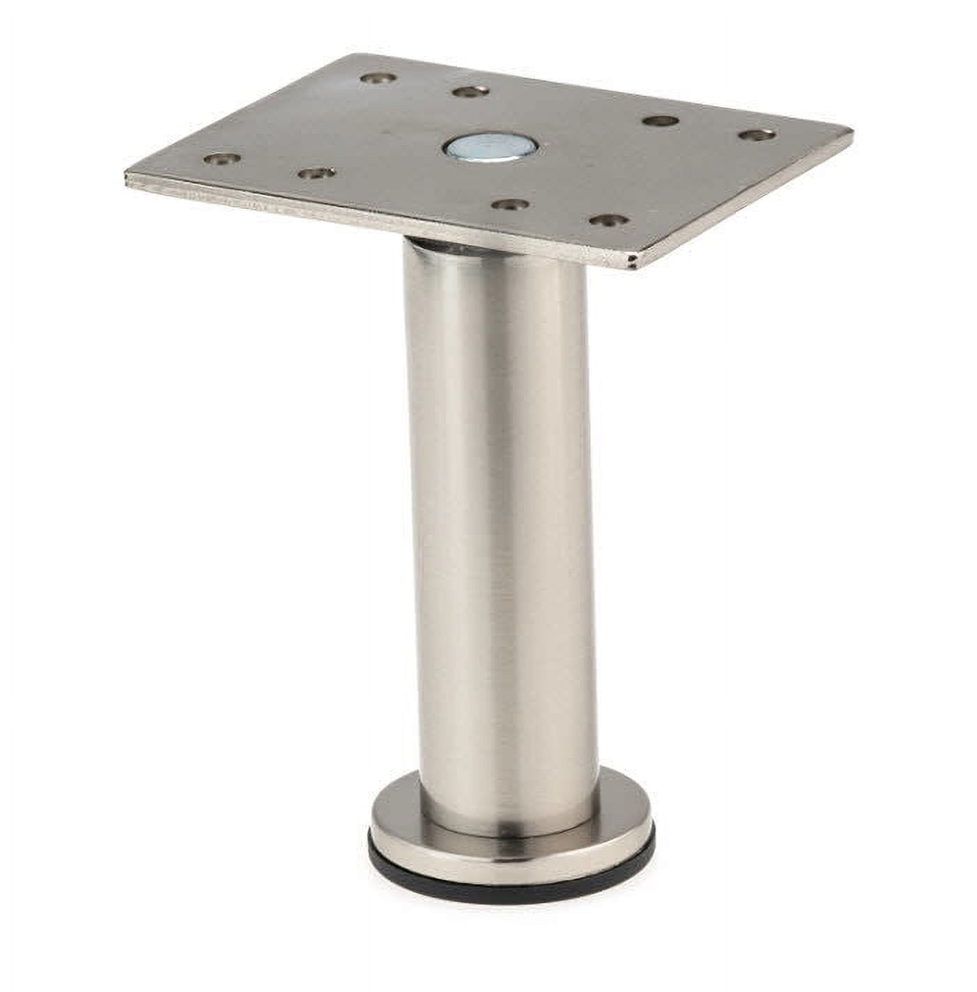 3-15/16 in. Stainless Steel Metal Square Leg (4-Pack) 3-15/16 in. Stainless Steel Metal Square Leg (4-Pack)
