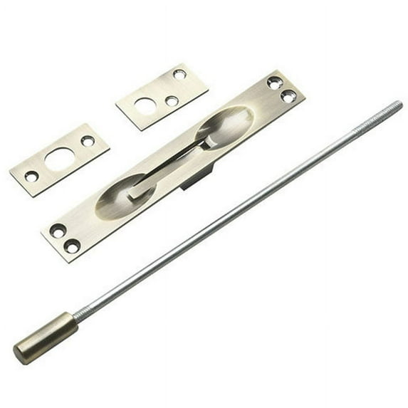 Richelieu 656-V 12" Long Flush Bolt For Metal Doors - Brass