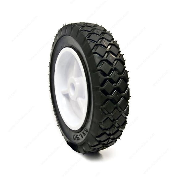 Richelieu F42033 7 x 1.5 in. Plastic Offset Wheel, Black & White