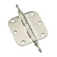 thumbnail image 1 of Richelieu 71820NBB 3" X 3" Plain Bearing 5/8" Radius Corner Mortise Door Hinge - Nickel, 1 of 1