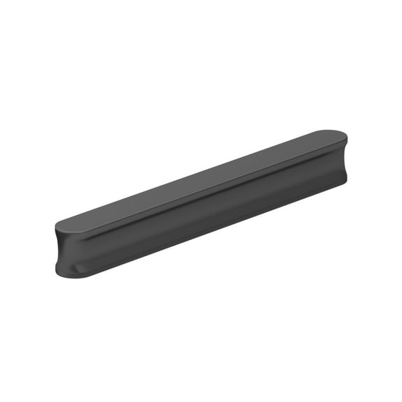 Richelieu 7886128 5-1/16 Or 6-5/16" Dual Center To Center Rectangular Cabinet Pull - Black