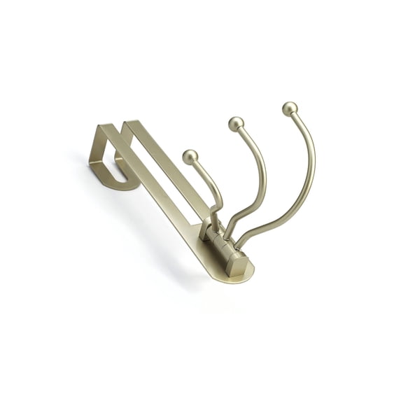 Richelieu 79921 Over The Door Adjustable Triple Robe Hook - Nickel