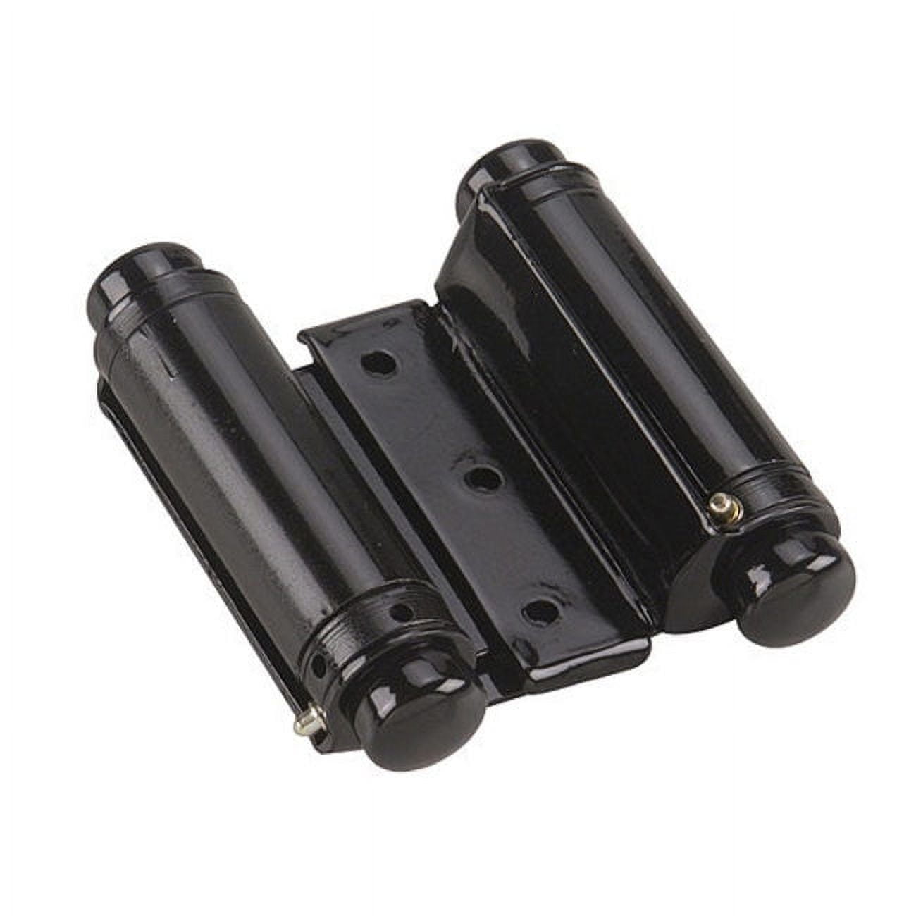Black Double Action Spring Hinge for Interior Door, 3 3/4-inch