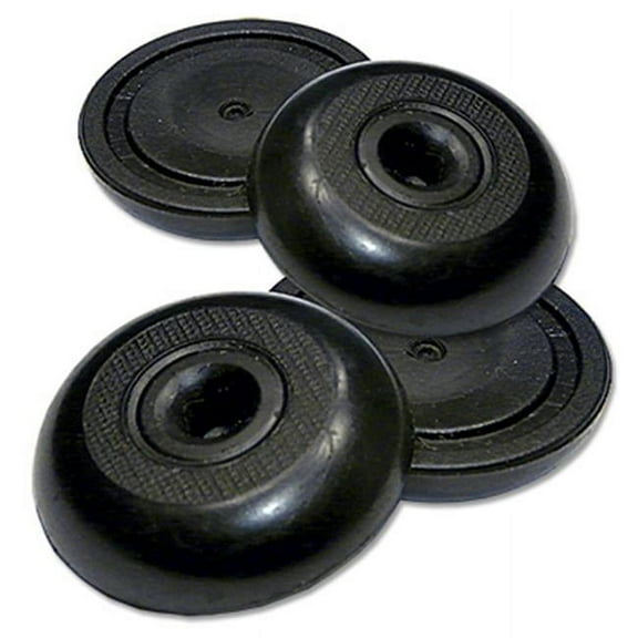Richelieu America 235711 1.12 in. TruGuard Round Heavy Duty Non-Skid Pads, Black - Pack of 4