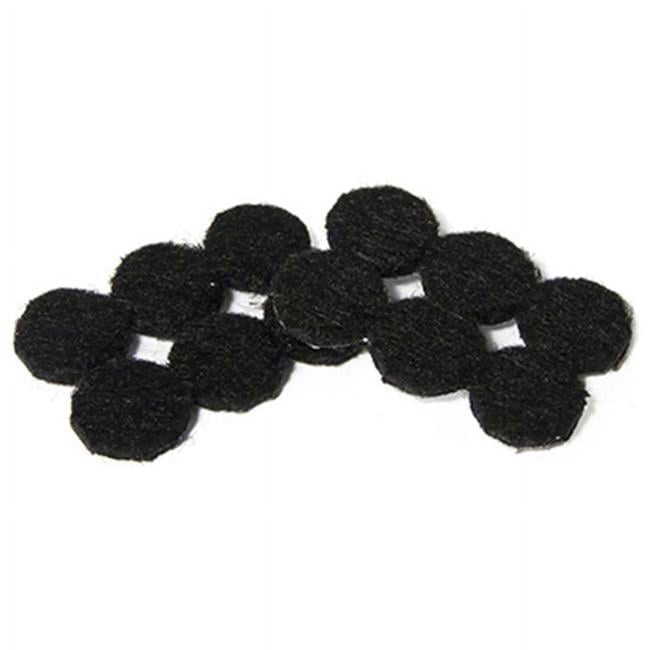 Richelieu America 235732 TruGuard Round & Heavy Duty Self Adhesive Felt Pads, Black - Pack of 24