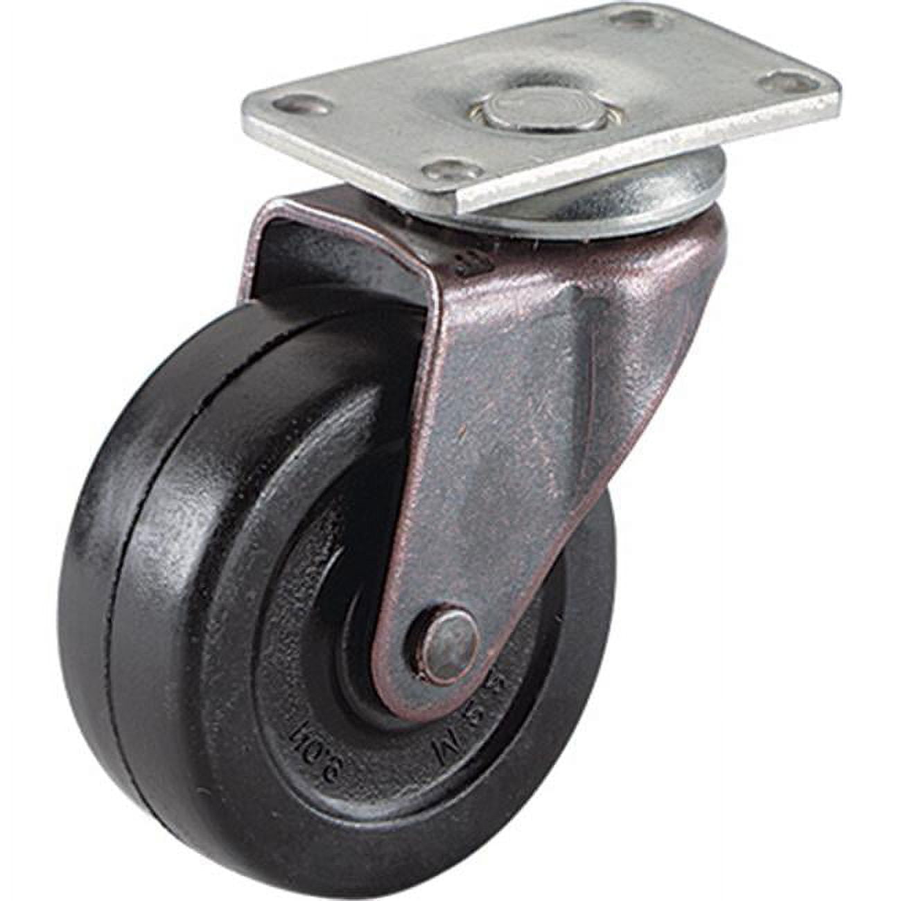 Richelieu America 235860 2 in. TruGuard Soft Rubber Wheel Caster, Black