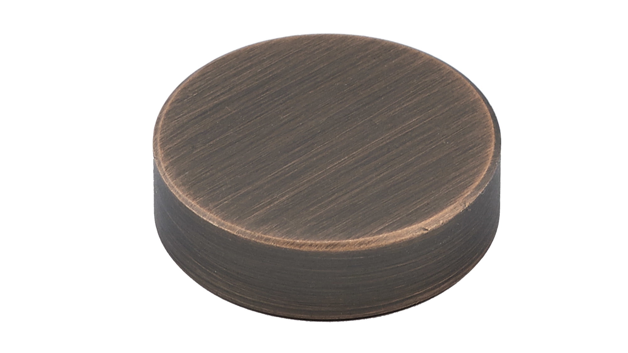 Brushed Oil-Rubbed Bronze Round Metal Screw Cover