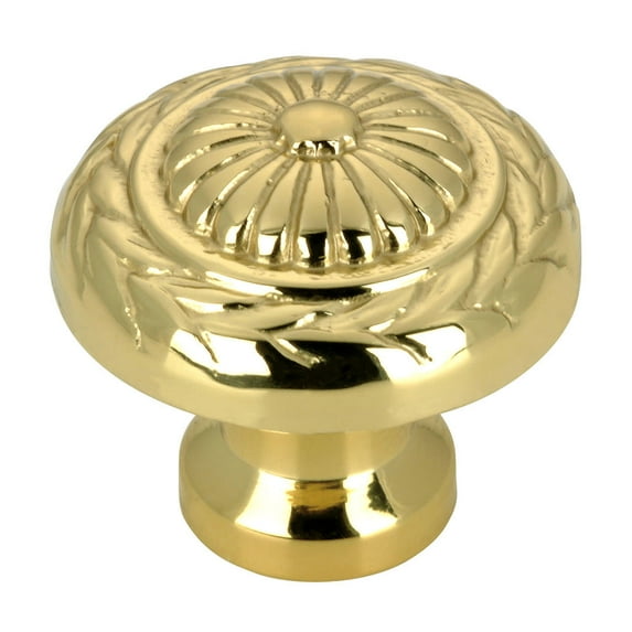 Richelieu Bp04125 1" Mushroom Cabinet Knob - Brass