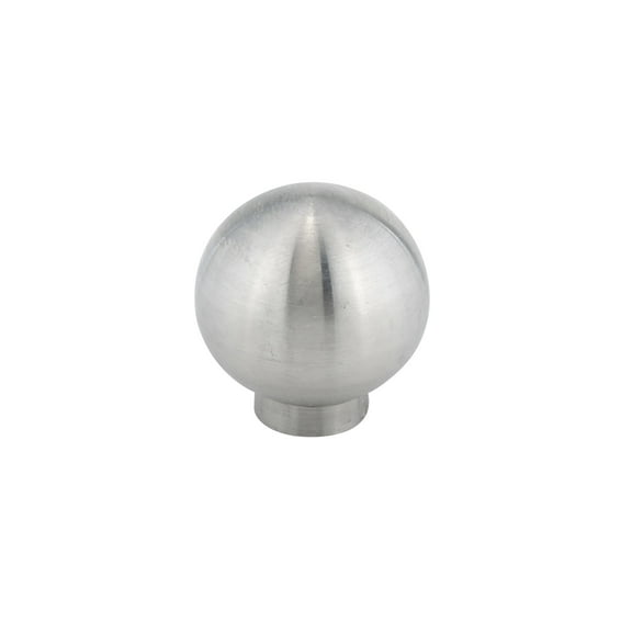 Richelieu Bp34013 1" Round Cabinet Knob - Stainless Steel