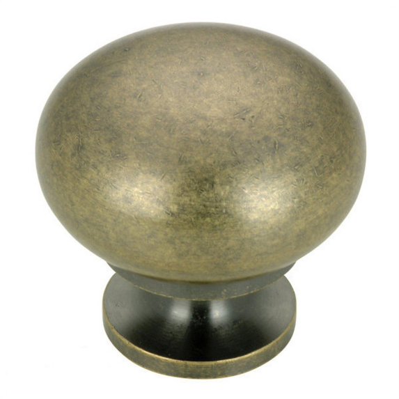 Richelieu BP4923BB 1-1/4" Mushroom Cabinet Knob - Brass