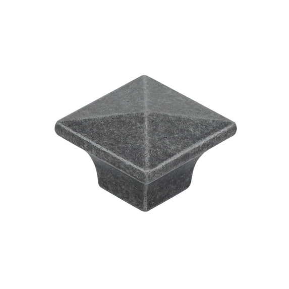 Richelieu BP53082903 1-1/4" Square Cabinet Knob - Grey